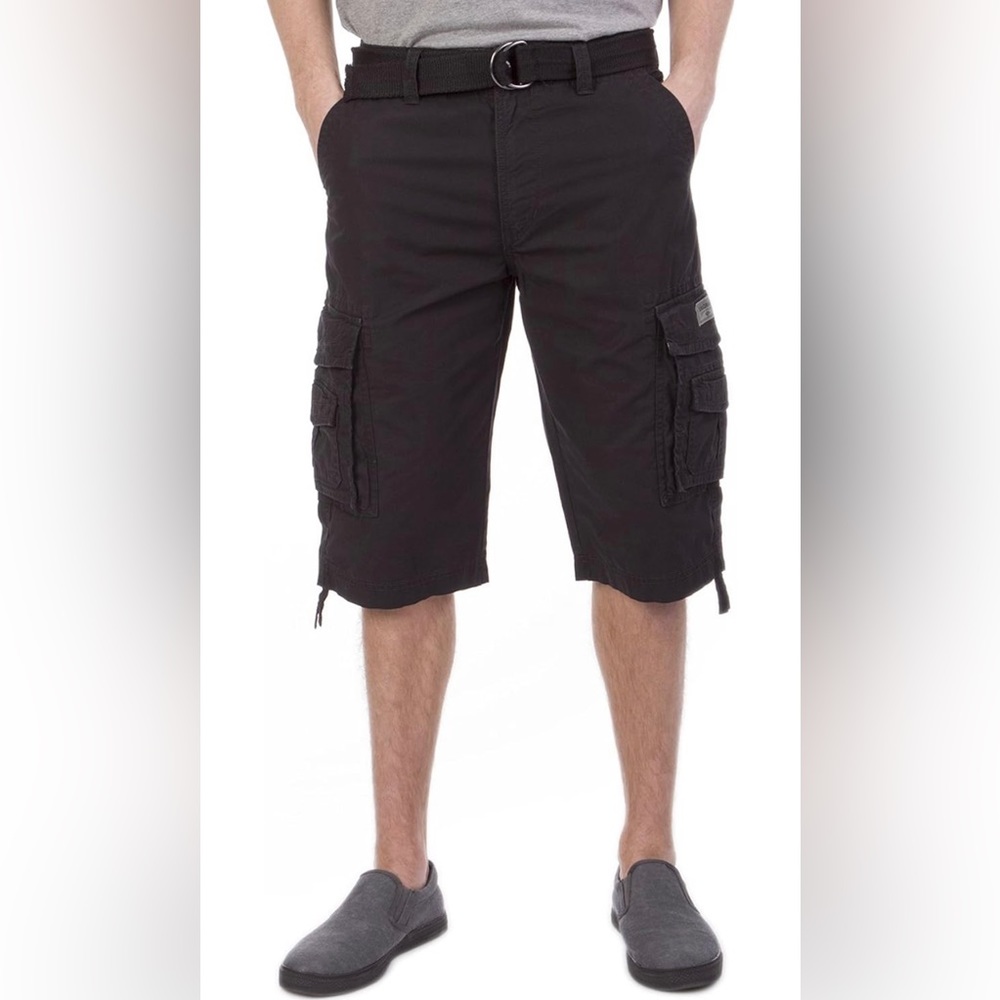 NWT Unionbay Men's Cordova Belted Messenger Cargo Short Size 30